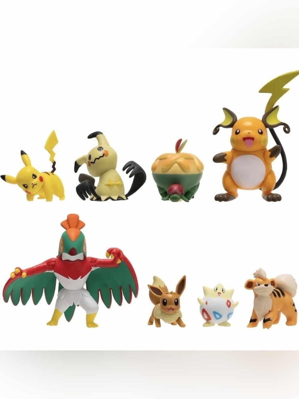 Pokemon Battle Figure 8 Pack Pikachu Eevee Mimikyu Raichu Togepi Set BRAND NEW